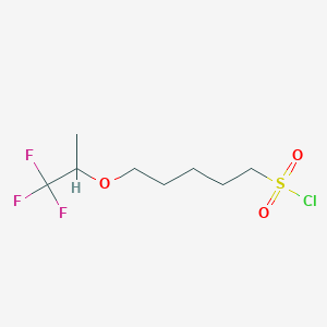 5-((1,1,1-Trifluoropropan-2-yl)oxy)pentane-1-sulfonyl chloride