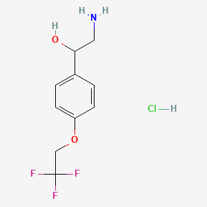 2-Amino-1-[4-(2,2,2-trifluoroethoxy)phenyl]ethan-1-olhydrochloride