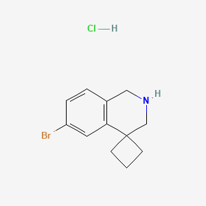 6'-bromo-2',3'-dihydro-1'H-spiro[cyclobutane-1,4'-isoquinoline]hydrochloride