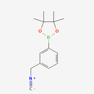 molecular formula C14H18BNO2 B13615845 2-(3-(Isocyanomethyl)phenyl)-4,4,5,5-tetramethyl-1,3,2-dioxaborolane 