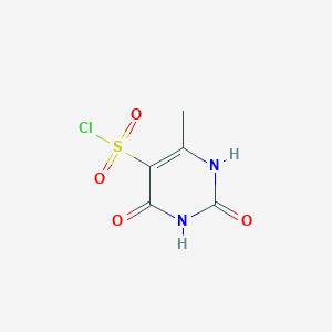 molecular formula C5H5ClN2O4S B1361585 6-甲基-2,4-二氧代-1,2,3,4-四氢嘧啶-5-磺酰氯 CAS No. 6461-30-9
