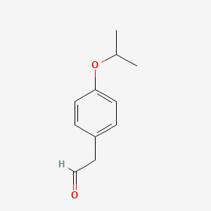 molecular formula C11H14O2 B13615883 2-(4-Isopropoxyphenyl)acetaldehyde 