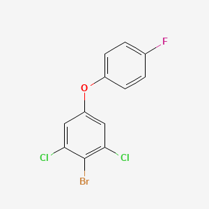 2-Bromo-1,3-dichloro-5-(4-fluorophenoxy)benzene