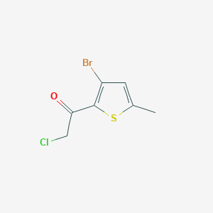 1-(3-Bromo-5-methylthiophen-2-yl)-2-chloroethan-1-one