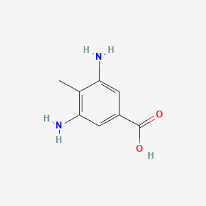 molecular formula C8H10N2O2 B1361603 3,5-二氨基-4-甲基苯甲酸 CAS No. 6633-36-9