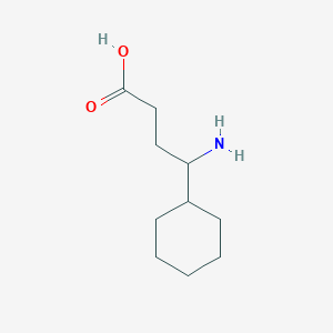 molecular formula C10H19NO2 B13616030 4-Amino-4-cyclohexylbutanoic acid 