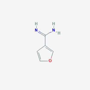 molecular formula C5H6N2O B13616034 Furan-3-carboximidamide 