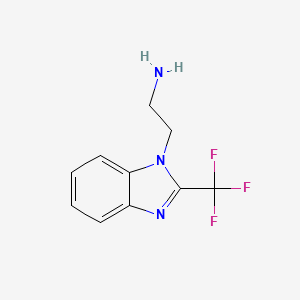 2-[2-(trifluoromethyl)-1H-benzimidazol-1-yl]ethanamine