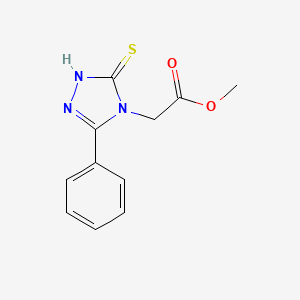 Methyl 2-(3-mercapto-5-phenyl-4h-1,2,4-triazol-4-yl)acetate