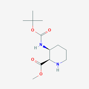 methyl (2R,3S)-3-[(2-methylpropan-2-yl)oxycarbonylamino]piperidine-2-carboxylate