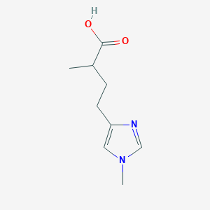 2-methyl-4-(1-methyl-1H-imidazol-4-yl)butanoic acid