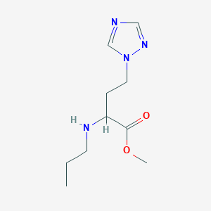 Methyl 2-(propylamino)-4-(1h-1,2,4-triazol-1-yl)butanoate