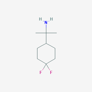 molecular formula C9H17F2N B13616115 2-(4,4-Difluorocyclohexyl)propan-2-amine 