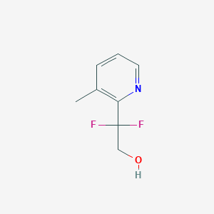 2,2-Difluoro-2-(3-methylpyridin-2-yl)ethan-1-ol