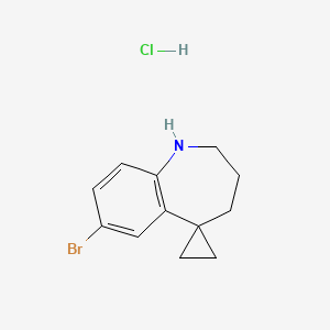 7-Bromo-1,2,3,4-tetrahydrospiro[1-benzazepine-5,1'-cyclopropane]hydrochloride