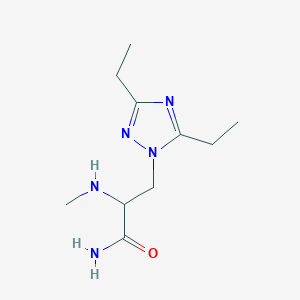 3-(3,5-Diethyl-1h-1,2,4-triazol-1-yl)-2-(methylamino)propanamide