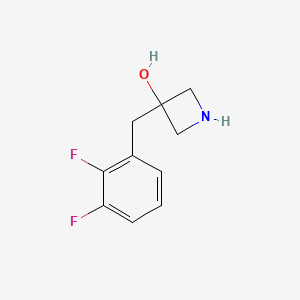 molecular formula C10H11F2NO B13616217 3-(2,3-Difluorobenzyl)azetidin-3-ol 