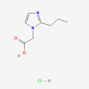 2-(2-propyl-1H-imidazol-1-yl)acetic acid hydrochloride