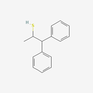 molecular formula C15H16S B13616231 1,1-Diphenylpropane-2-thiol 