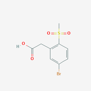 2-(5-Bromo-2-methanesulfonylphenyl)acetic acid