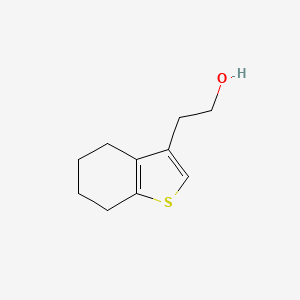 molecular formula C10H14OS B13616238 2-(4,5,6,7-Tetrahydrobenzo[b]thiophen-3-yl)ethanol 