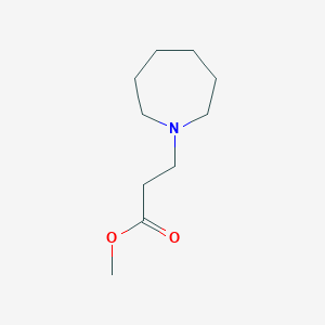 molecular formula C10H19NO2 B1361625 3-(氮杂环戊基)丙酸甲酯 CAS No. 16490-89-4