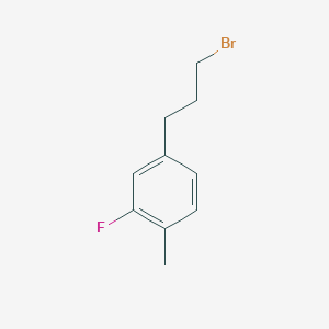 4-(3-Bromopropyl)-2-fluoro-1-methylbenzene