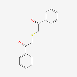 molecular formula C16H14O2S B1361627 二(苯甲酰甲基)硫醚 CAS No. 2461-80-5