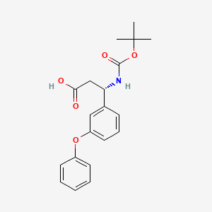 (3S)-3-{[(tert-butoxy)carbonyl]amino}-3-(3-phenoxyphenyl)propanoicacid