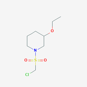 1-((Chloromethyl)sulfonyl)-3-ethoxypiperidine