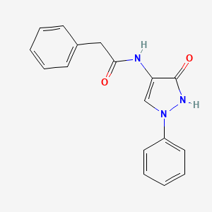 B1361634 2-Phenyl-4-phenylacetamido-3-pyrazolin-5-one CAS No. 60588-53-6