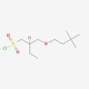 2-((3,3-Dimethylbutoxy)methyl)butane-1-sulfonyl chloride