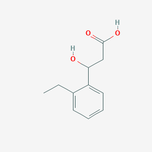 3-(2-Ethylphenyl)-3-hydroxypropanoic acid