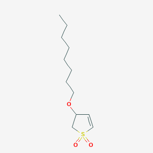 molecular formula C12H22O3S B13616374 3-(Octyloxy)-2,3-dihydrothiophene 1,1-dioxide 