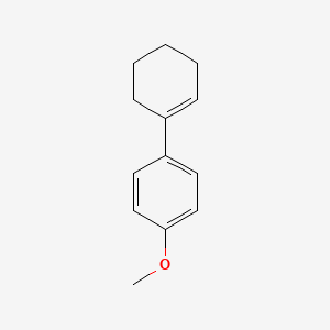 molecular formula C13H16O B1361638 苯甲醚，对-1-环己烯-1-基- CAS No. 20758-60-5