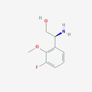 (s)-2-Amino-2-(3-fluoro-2-methoxyphenyl)ethan-1-ol