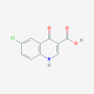 molecular formula C10H6ClNO3 B1361642 6-氯-4-羟基喹啉-3-羧酸 CAS No. 35973-14-9