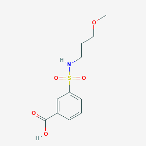 molecular formula C11H15NO5S B1361645 3-[(3-甲氧基丙基)磺酰胺基]苯甲酸 CAS No. 500292-39-7