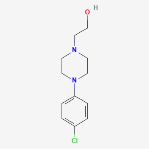 molecular formula C12H17ClN2O B1361648 2-[4-(4-氯苯基)哌嗪-1-基]乙醇 CAS No. 55179-20-9
