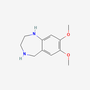 molecular formula C11H16N2O2 B1361649 7,8-二甲氧基-2,3,4,5-四氢-1H-苯并[e][1,4]二氮杂卓 CAS No. 61471-52-1