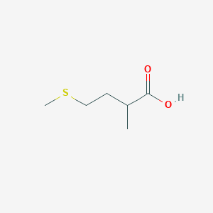 molecular formula C6H12O2S B13616492 2-Methyl-4-(methylthio)butanoic acid CAS No. 122665-98-9