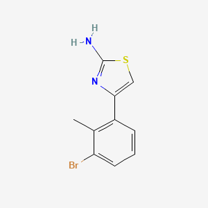 4-(3-Bromo-2-methylphenyl)-1,3-thiazol-2-amine