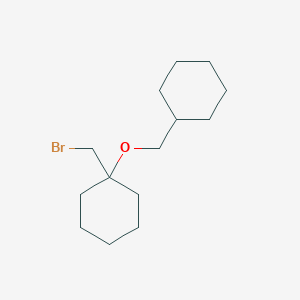 1-(Bromomethyl)-1-(cyclohexylmethoxy)cyclohexane