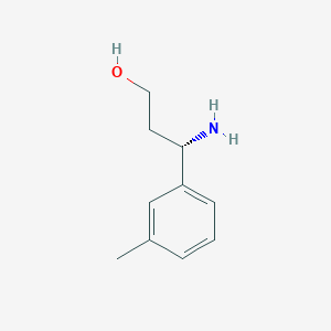 molecular formula C10H15NO B1361650 (s)-3-间甲苯基-β-丙氨醇 CAS No. 1212834-96-2