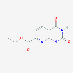 molecular formula C11H11N3O4 B1361651 ethyl 1-methyl-2,4-dioxo-1H,2H,3H,4H-pyrido[2,3-d]pyrimidine-7-carboxylate 