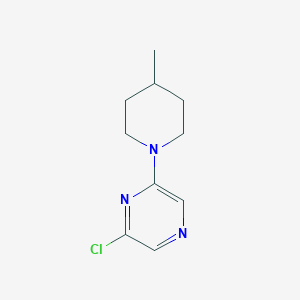 molecular formula C10H14ClN3 B1361653 2-氯-6-(4-甲基哌啶-1-基)吡嗪 CAS No. 885704-66-5