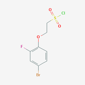 molecular formula C8H7BrClFO3S B13616561 2-(4-Bromo-2-fluorophenoxy)ethane-1-sulfonyl chloride 