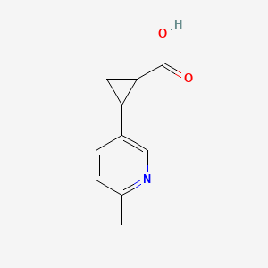 2-(6-Methylpyridin-3-yl)cyclopropane-1-carboxylic acid