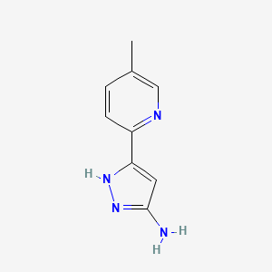 5-(5-methylpyridin-2-yl)-1H-pyrazol-3-amine