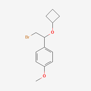 1-(2-Bromo-1-cyclobutoxyethyl)-4-methoxybenzene